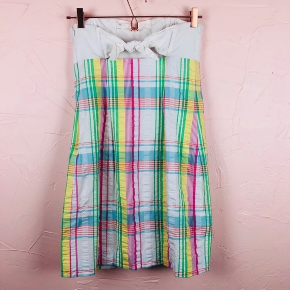 Lilly Pulitzer Summer Plaid Tie Back Franco Dress - Picture 4 of 6